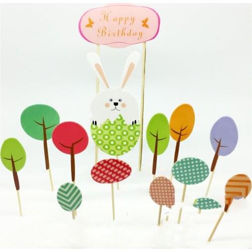 1pcs Rabbit Cake Topper Glitter Topper Age Cake Topper Birthday Party Decorations Party Supplies Birthday Party Decorations kids