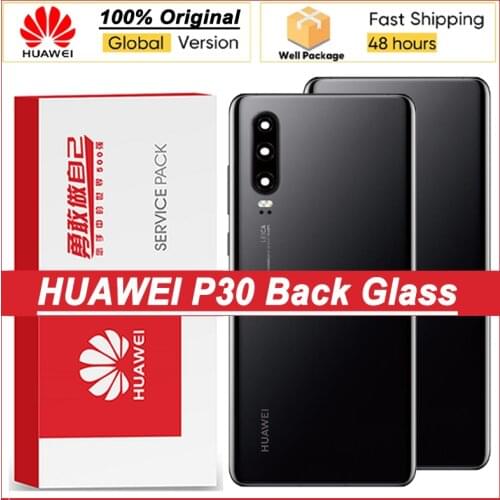 100% Original Back Housing Replacement for Huawei P30 Back Cover Battery Glass with Camera Lens For Huawei P30 Rear Cover