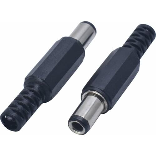 2pcs 6.3*3.0mm DC Power Plug 6.3mm *3.0mm Male Plug Connector Audio Adapter for OD3mm Cable for DIY Repair