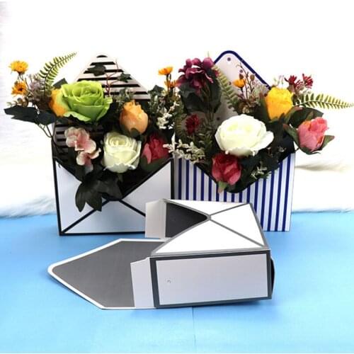 2pcs Trend Envelope Flower Box Special Gift Flowers Paper Packaging Box Festive Party Supplies Arts and Crafts