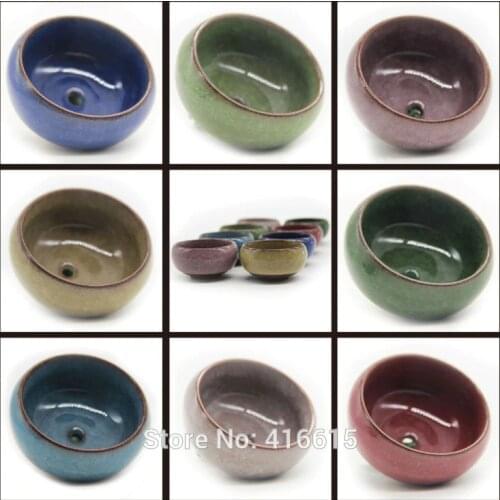 Home Micro Garden Decoration Mini Round Juicy Plants Flowers Vase Flowerpot Container Mini Bonsai Pots Ceramic Accessories
