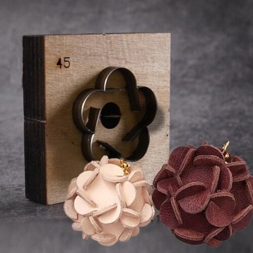 Hydrangea Knife Mold Japanese Knife Material Leather Accessories Leather Die Cutting Particle Board Die Cutting