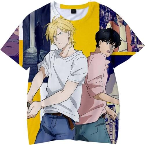 BANANA FISH T-Shirt Men Women Fashion Harajuku T-shirt Anime Child Tshirt Boys And Girls O-neck Tshirt Casual Girl Short Sleeve