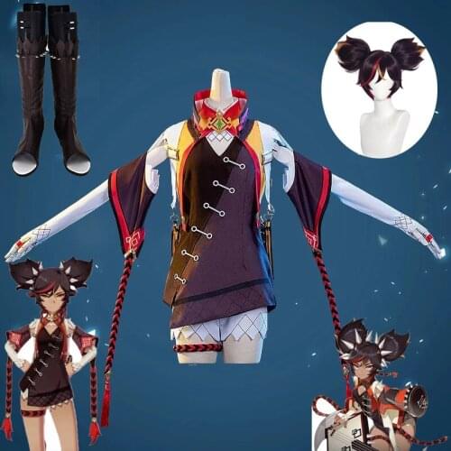 Genshin Impact Cosplay XINYAN Cosplay Costume Game Genshin Impact Costume for Women Halloween Suit Sexy Outfit