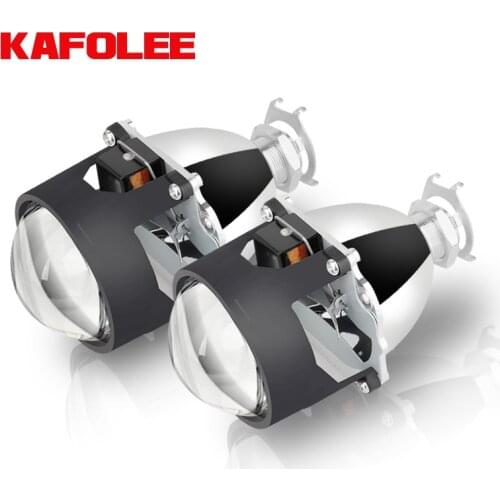 KAFOLEE H8 H9 H11 9005 H7 HB3 HB4 Headlight Lenses Bi-xenon Projector Kit 2.5 Metal Lens Auto Car Lights Accessories DIY Lamp