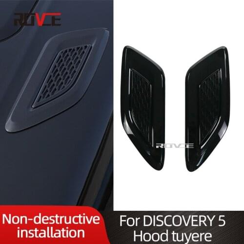 ROVCE Car Exterior Hood Air Vent Outlet Wing Trim For Land Rover DISCOVERY 5 L462 Airflow Hood Vent Cover