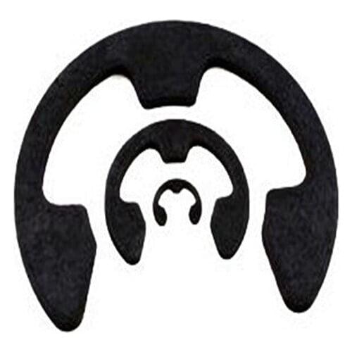 M1.2-M12 Lock Retaining Washers for Shafts Black Carbon Steel Open Ring E-type Buckle DIN6799 GB/T896