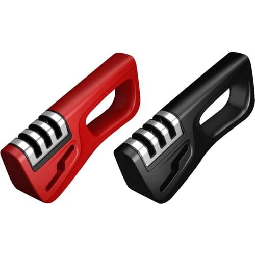 Multifunctional Four-stage Sharpener Manual Quick Sharpener Household Portable Sharpener With Non-slip Rubber Base