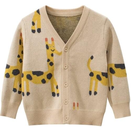 New Arrival! 2021 Autumn winter boys sweater gold cashmere plus velvet thickening childrens sweater