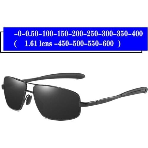 Prescription Glasses 0 to -6.0 For Myopia Men Women Polarized Mirror Lenses Sunglasses With Diopter Shortsighted Sunglasse FML