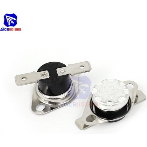 KSD301 temperature control switch normally closed 90 degrees 90*C / 194*F Degree Celsius N.C. Temperature Switch Thermostat