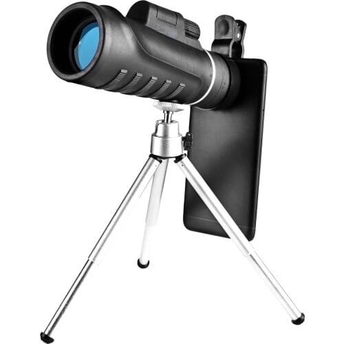 Hiking Monoculars Telescope 12X50 HD with Tripod Smart Phone Mount Low Light
