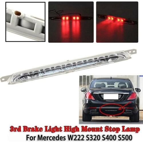 Full LED Rear Bumper Third 3Rd Brake Stop Light Lamp for Mercedes-Benz S Class W222 S500 S320 2014-2017 A2229060048