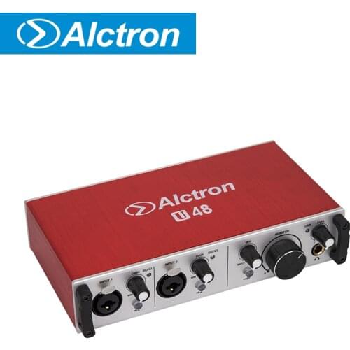 Alctron U48 professional audio interface used to convert the signal from A to D or D to A