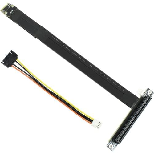 R43SR M2 for NVMe Converter to PCIE x16 Graphics Card Built-in Adapter M.2 M key Extension Card Pci-e 16x Flexible Flat Cable