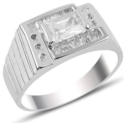Silver 925 Sterling Zircon Stone Ring