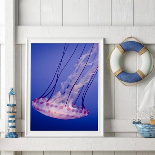 Modern marine organism Art Print Fashion Canvas Poster Wall Painting Living Room Wall Picture Modern Decor