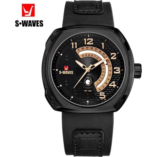 Мужские золотые часы SWAVES China At AliExpress