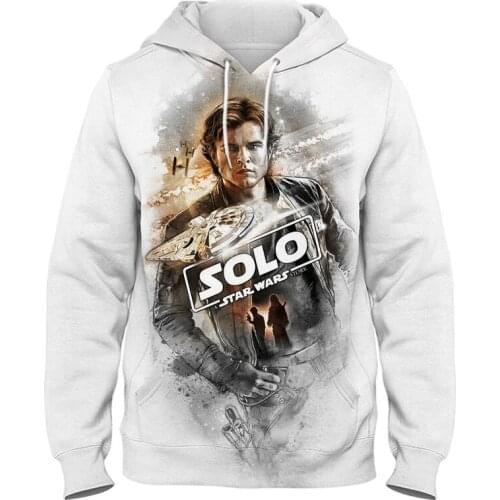 3D Printed Star Wars Solo Children Sweatshirts Spring Casual Autumn Male Hoody Fashion Oversized Hoodies For Men