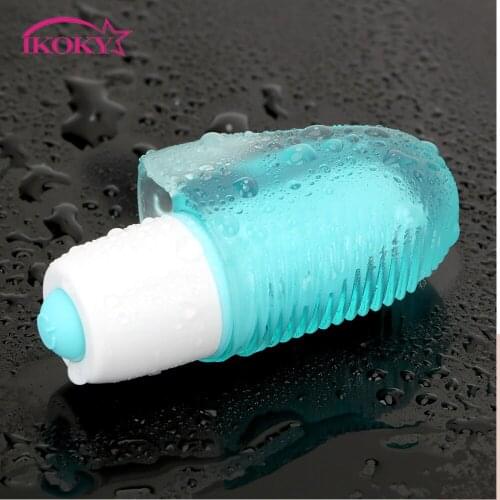 IKOKY Massager Clitoris Finger Vibrator G-Spot Sex Toy for Woman Waterproof Powerful Vibrating Vaginal Stimulator Sex Shop