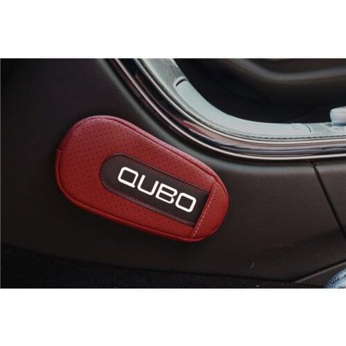 High Quality Leather Leg Cushion Knee Pad Car Door arm pad Interior Car Accessories For Fiat Qubo