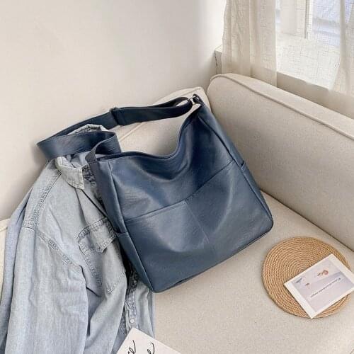 Ladies Fashion Crossbody Bags 2021 High Capacity Retro Shoulder Bag Handbag Female High Quality PU Leather Women Messenger Bag