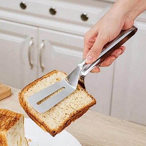 2pc Stainless Steel BBQ Tongs Meat Fried Food Clip Heat Resistant Reusable Barbecue Tools Grill Accessories Vegetable Cake Tongs