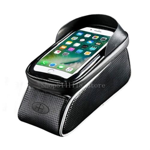 2021 Bicycle Bag Frame Front Top Tube Cycling Bag Waterproof 6.5in Phone Case Touchscreen Bag MTB Pack Bike Accessories