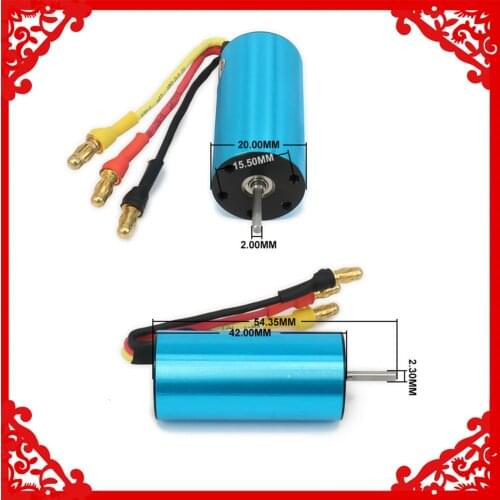 2040 Inrunner Brushless Motor 4800KV Revel 24540 Scorch RC Car Airplane Boat Aquacraft Edf HSP 1/16 Wltoys A959 A969 A979 K929