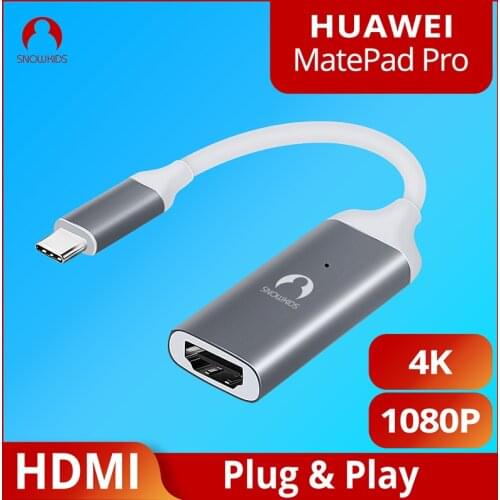 Snowkids USB C to HDMI Converter Portable type c Hub Male to HDMI Female Adapter for Macbook Huawei P20 Samsung S8