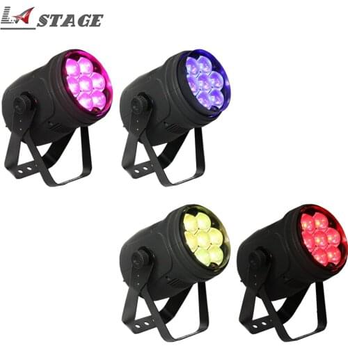 Free Shipping 4pcs/lot 7X15W Zoom RGBW 4IN Led Par Lights Par Led Dmx512 Disco Lights Professional Stage Dj Equipment