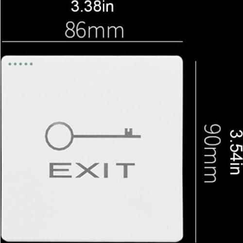 Home Access Control Wireless Panel Key Switch Receiver Push Button Wall Exit 875F