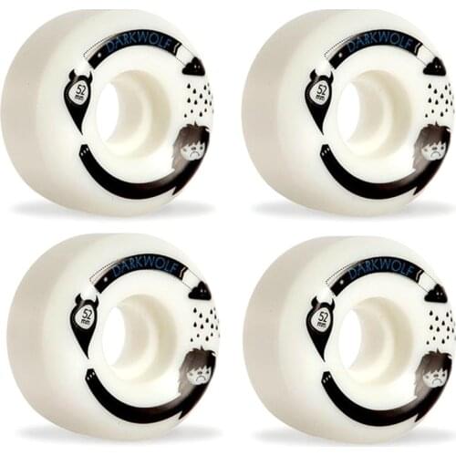 DarKwolF [32mmx52mm 102A] PU Wheel for Long Skateboard Cruiser Wheels, Skate Board Wheels,4 Pcs