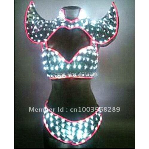 Hot sale new-style Sexy girl LED bikini for evening party or performance