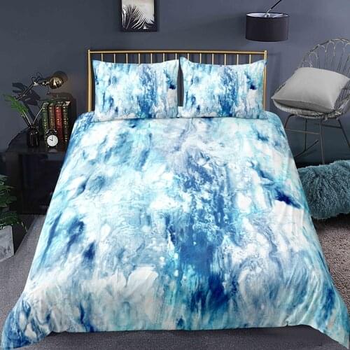 Marble Texture Bedding Set Comforter Fashion Modern 3D Print Luxury Duvet Cover Sets Home Decor Textile Queen King Single Size