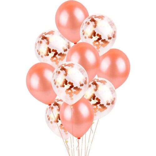 Latex rose gold balloon 12 inch round latex rose gold balloon scene wedding background wall layout 2.8 grams decoration balloon