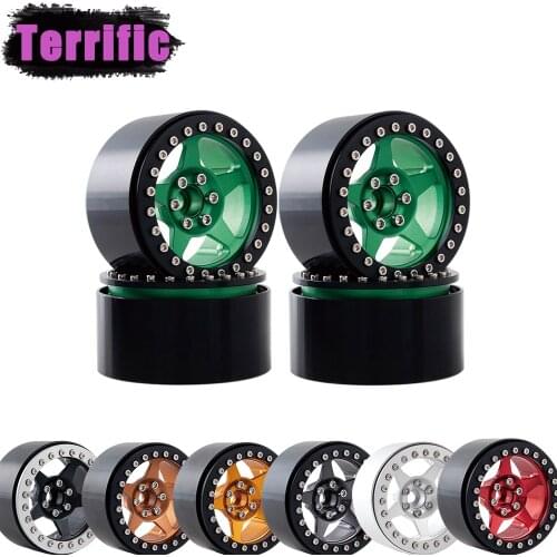 Metal 2.2 Inch Beadlock Wheels Rim 5 Spokes Rims for 1/10 1/8 RC Crawler Traxxas TRX4 TRX6 SCX10 YK4082 YK6101 KM5 RedCat Gen8