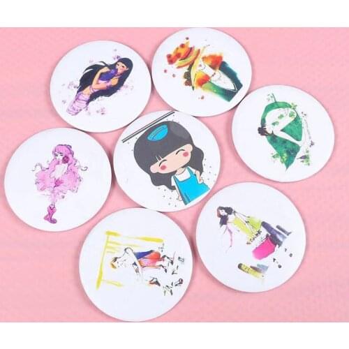 Mini Mirror Round Shape Girl Mini Portable Mirror Pocket Makeup Cosmetics Compact Mirrors Birthday gift Drop Shipping