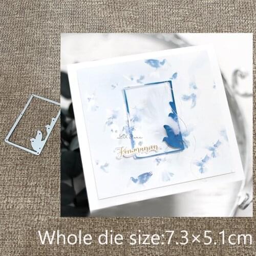 New Design Craft Metal stencil mold Cutting Dies birds frame decoration scrapbook die cuts Album Paper Card Craft Embossing