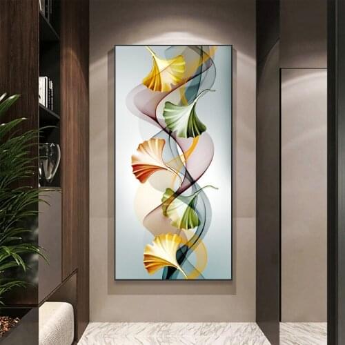 Large 5d diy Diamond Painting Abstract Art Colorful Leaves Cross Stitch Diamond Embroidery Picture Of Rhinestones NordicZP-2341