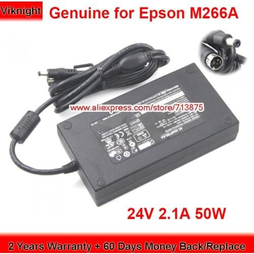Genuine M266A AC Adapter 24V 2.1A 50W Charger for Epson M265A Power Supply