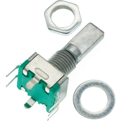 Original,Rotary encoder,code switch/EC11/ audio digital potentiometer,with switch,5Pin, handle length 20mm
