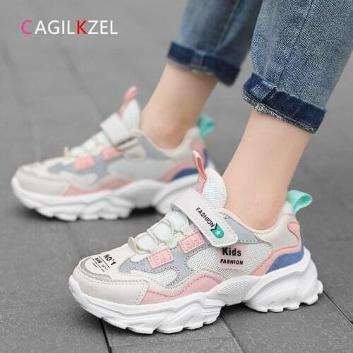 CAGILKZEL 2020 Autumn Girls Sneakers Kids Shoes Fashion Casual Sports Shoes For Girls Comfortable Children Shoes Basket Enfant