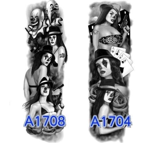 Wholesale 500pcs New Temporary Tattoo Sleeve Design Full Arm Waterproof Tattoos For Cool Men Women Transferable Tattoo Stickers