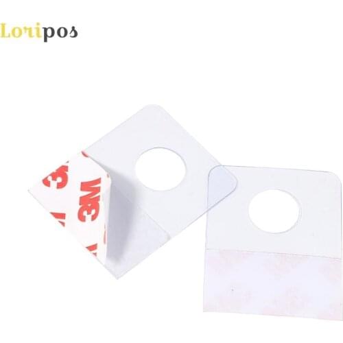 Hang Self-adhesive Merchandising Tabs Round Hole Bulk Box Bag Package Pet Pvc Hangers Peghook, Plastic Display Reinforced Tag