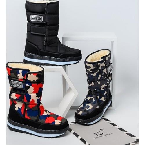 Casual Boot Winter New Snow Boots Women Men Shoes Thick Increased Warm Comfortable Waterproof Shoes Botas Mujer Kozaki Damskie