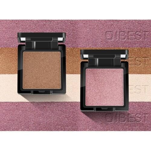 QIBEST High Gloss Highlighter Brightening Face Repair Powder Beauty Makeup Concealer 3D Facial Waterproof Long-lasting Makeup