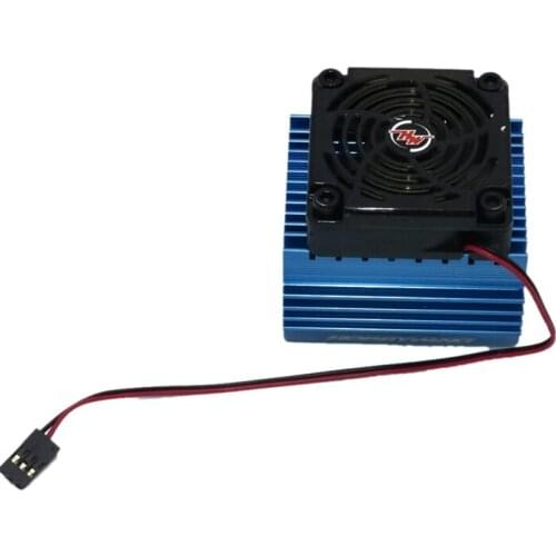 1: 8 RC Car Motor Radiator + 5V Cooling Fan Assembly Suit for Hobbywing 4465 3665/3674 Motor
