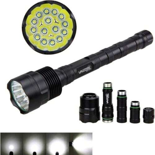 Brightness 3000LM 15X XM-L T6 5 Mode LED Flashlight Military Torch Hunting Lamp Light