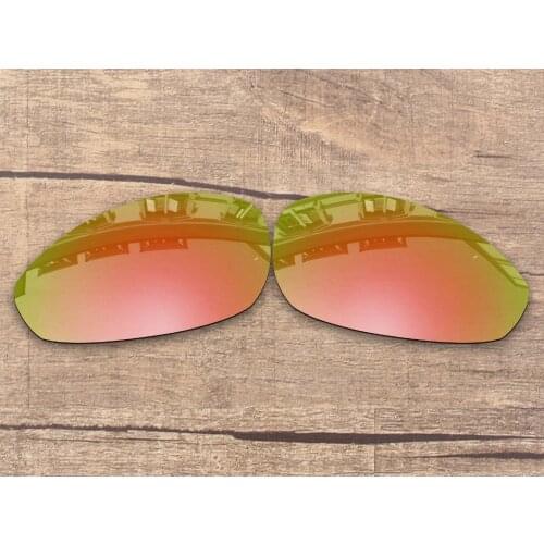 Vonxyz Peach Gold Mirror Polarized Replacement Lenses for-Oakley Straight Jacket 2007 Frame